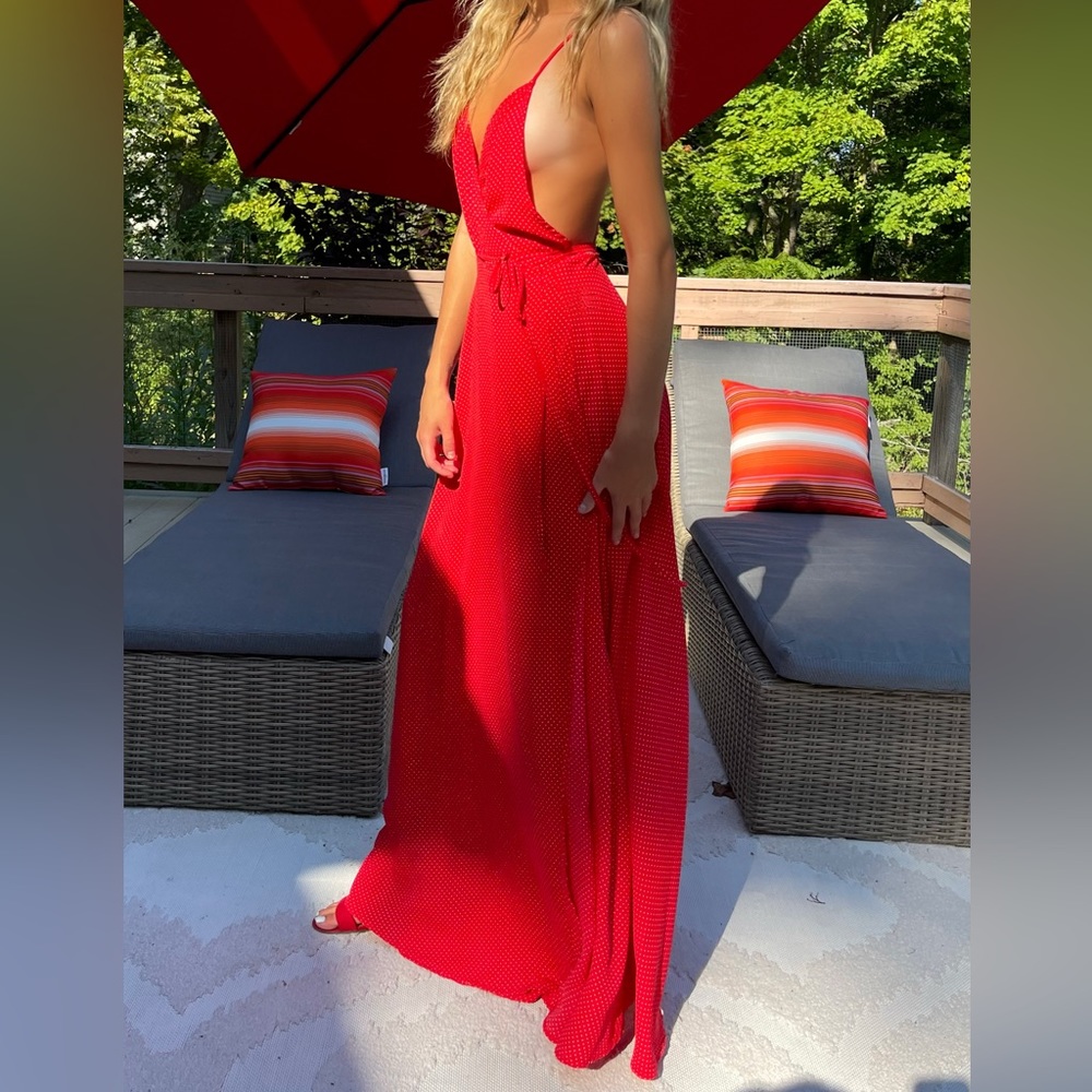 Red Forever 21 Summer Dress Size S